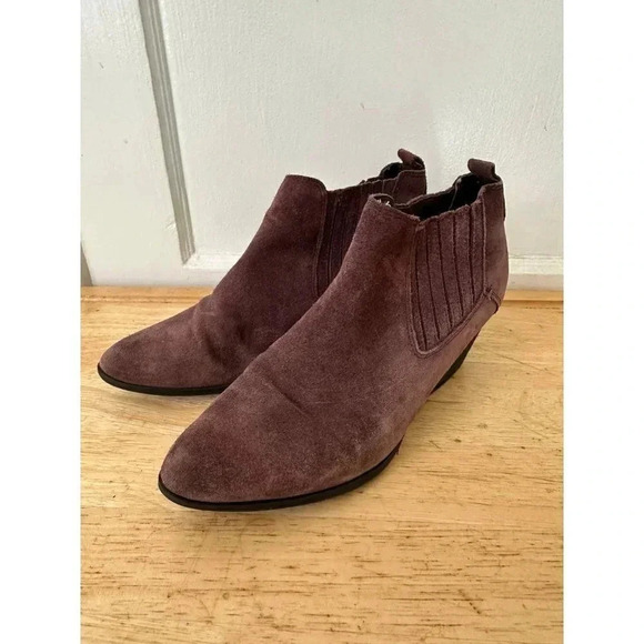 Crown Vintage 8M Purple Booties - Picture 1 of 8